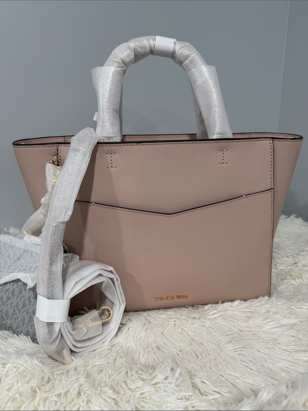 Michael Kors soft Pink Kaylee Leather Tote